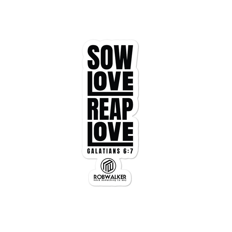 Sow Love Bubble-free stickers