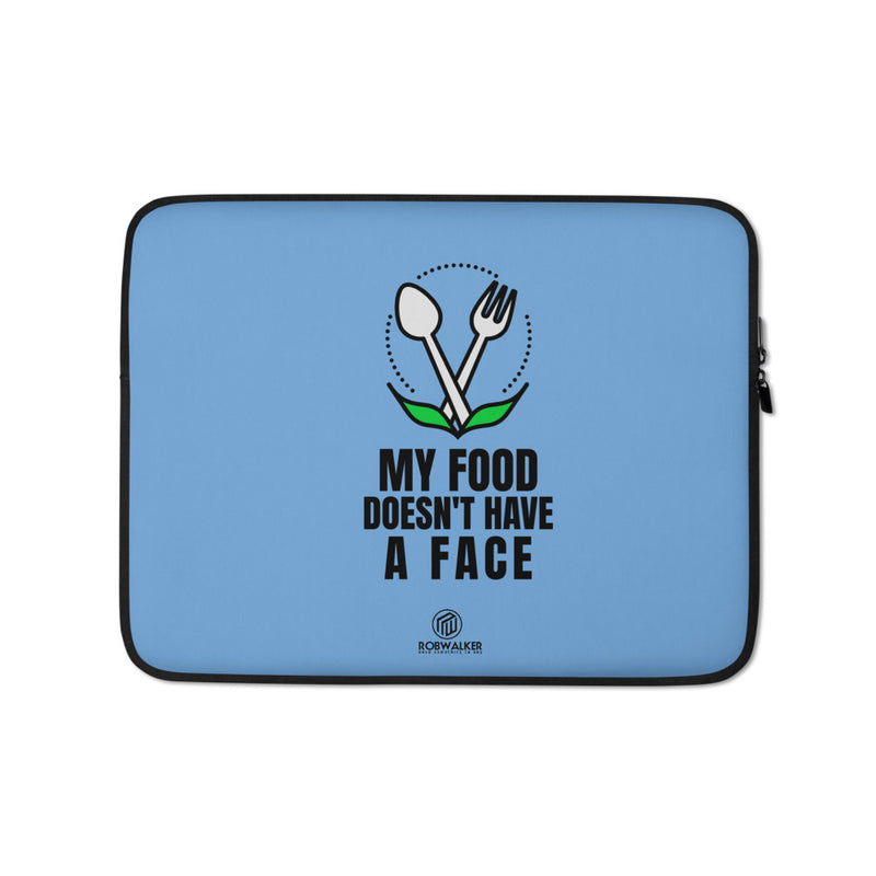 My Food Has No Face Laptop Sleeve