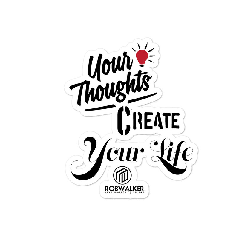 Your thoughts Bubble-free stickers