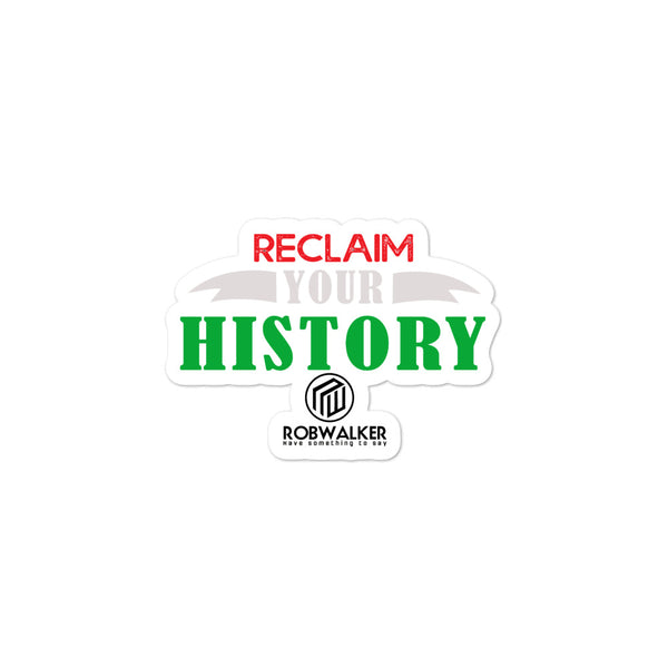 Reclaim Your History Bubble-free stickers