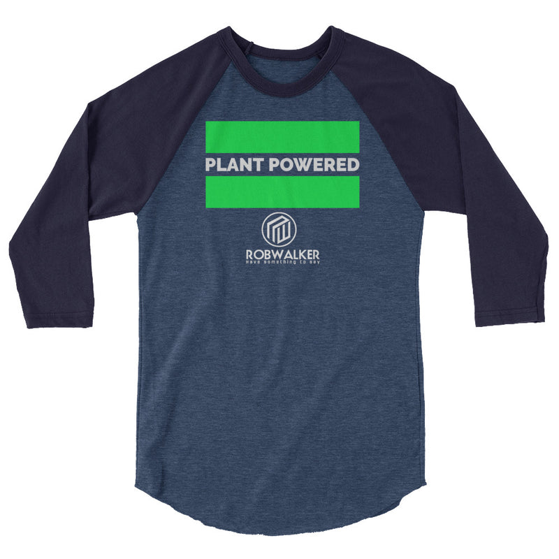 Plant powered 3/4 sleeve raglan shirt