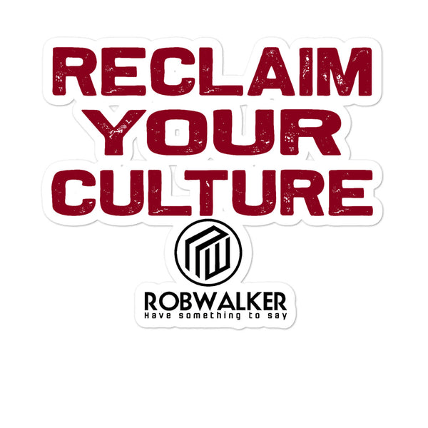 Reclaim Your Culture Bubble-free stickers