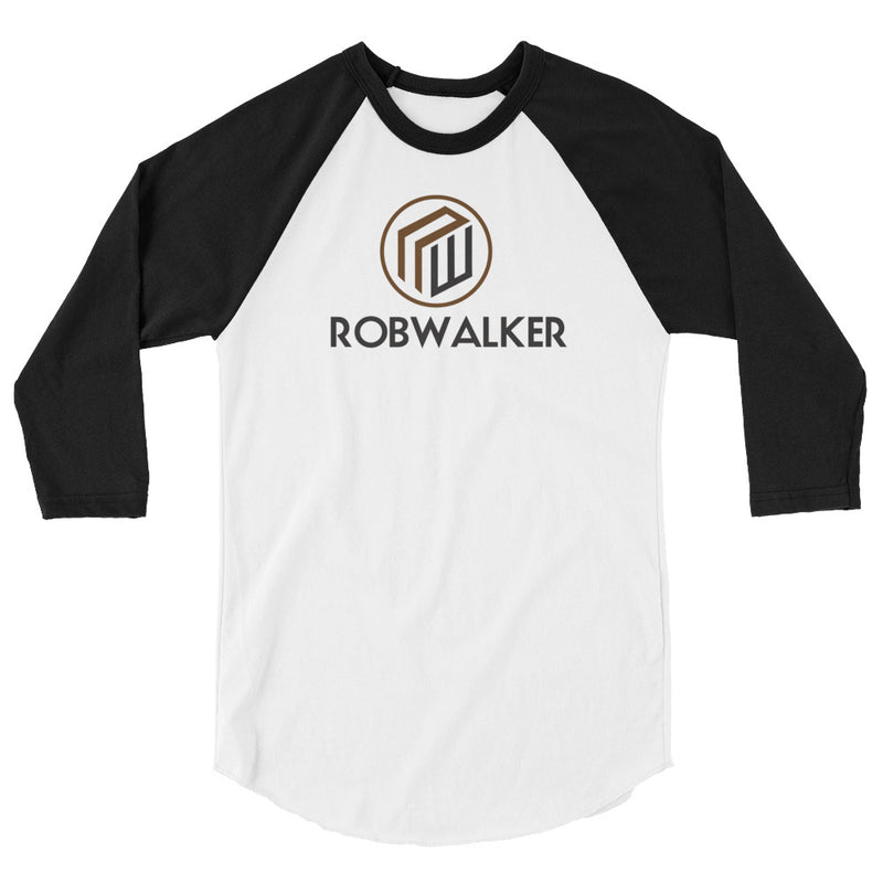 Branded 3/4 sleeve raglan shirt