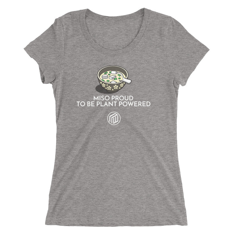 Miso proud to be plant based Ladies' short sleeve t-shirt