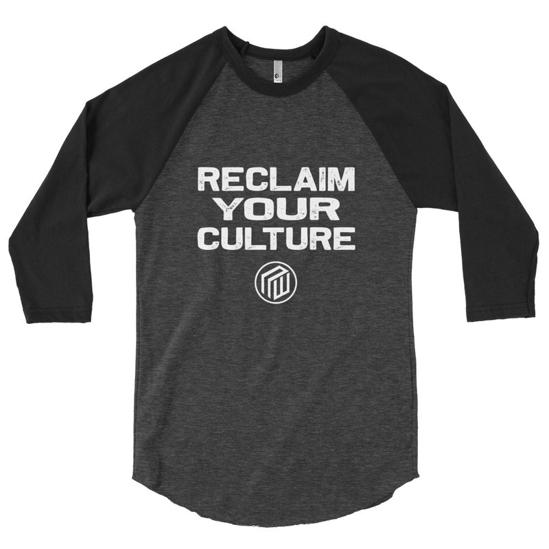 Reclaim Your Culture 3/4 sleeve raglan shirt