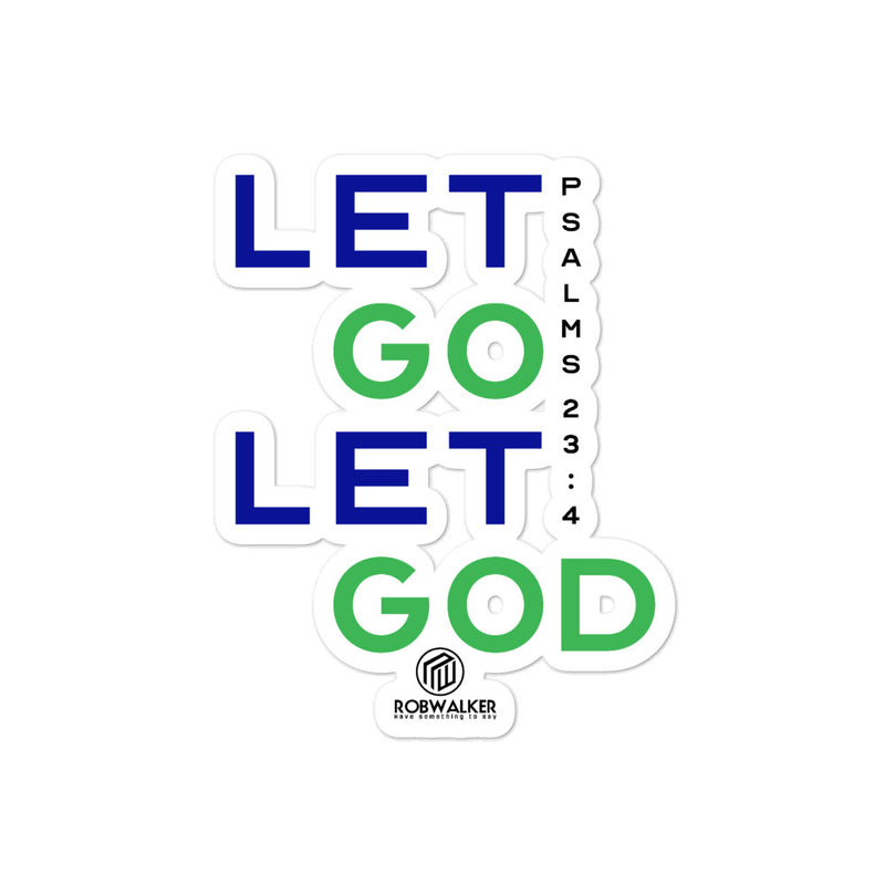 Let Go Let GOD Bubble-free stickers
