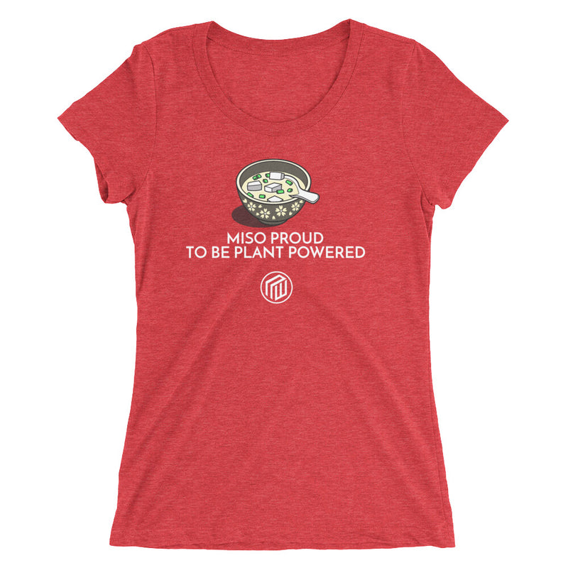 Miso proud to be plant based Ladies' short sleeve t-shirt