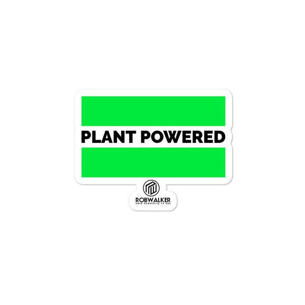 Plant Powered Bubble-free stickers
