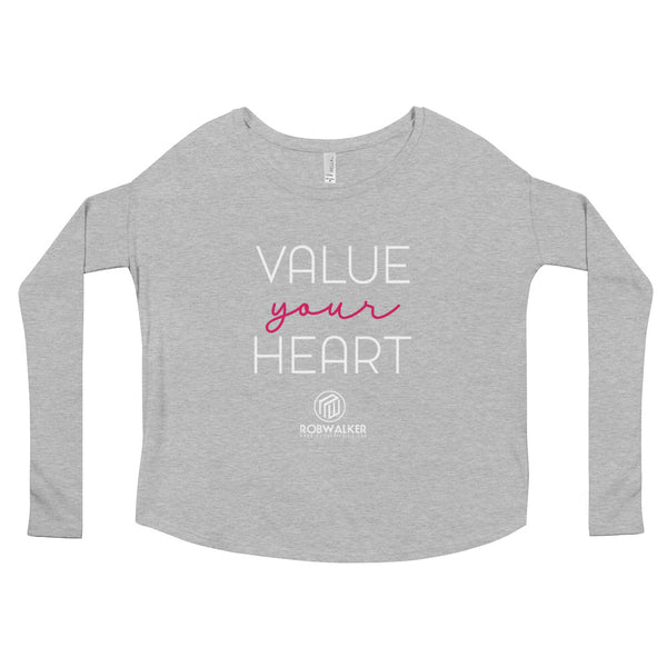 Value Your Heart Ladies' Long Sleeve Tee