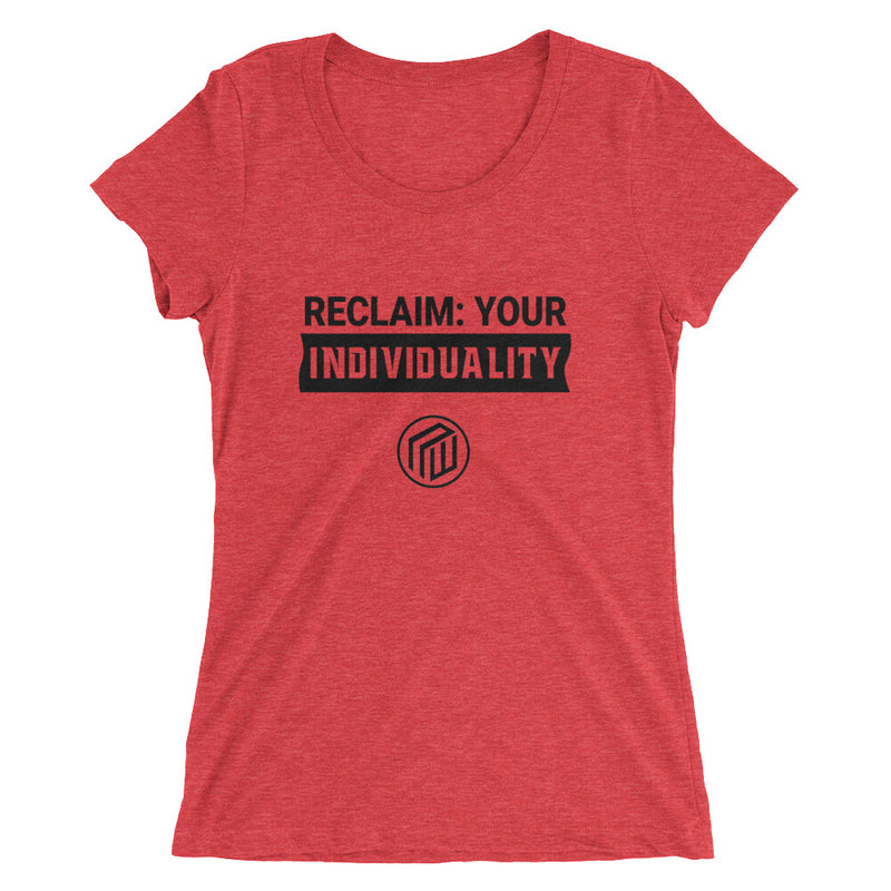 Reclaim Individuality ladies' short sleeve t-shirt
