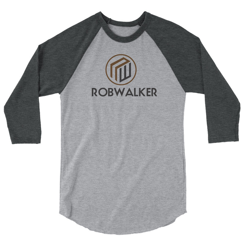 Branded 3/4 sleeve raglan shirt