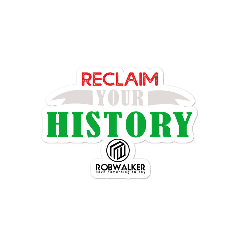 Reclaim Your History Bubble-free stickers